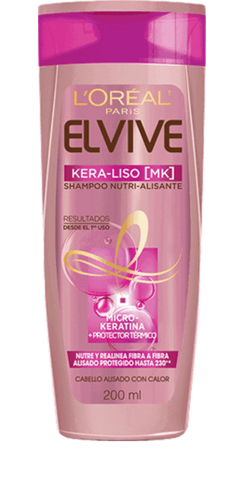 Shampo con Keratina para el pelo Elvive Kera-Liso | L'Oréal Paris Argentina