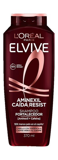 Shampoo Elvive Anticaída con Aminexil 370 ml para caída cabello y cabello débil L'Oréal Paris