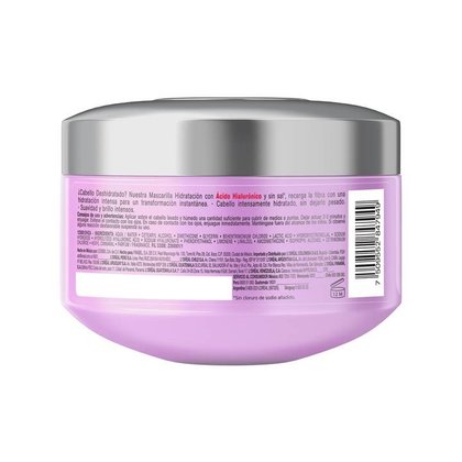Mascarilla para cabello Hidra Hialurónico con Ácido Hialurónico de Elvive L'Oréal Paris atrás