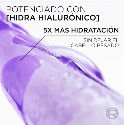 Shampoo Hidra Hialurónico con Ácido Hialurónico de Elvive L'Oréal Paris claim