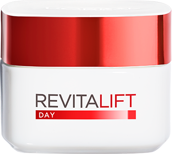 Cuidado facial Foto del envase de la crema diurna Revitalift (producto estrella)
